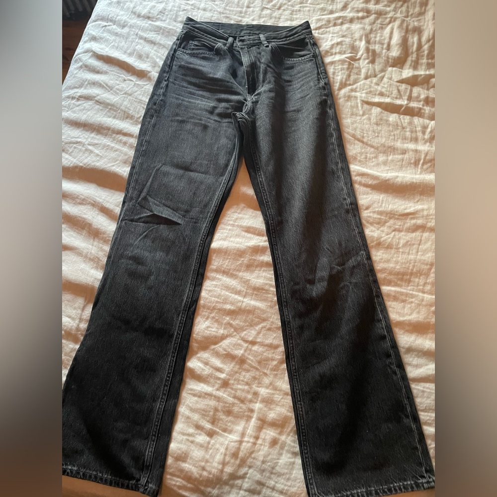 Acne Women High Rise Jeans - Black